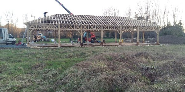 24.01.2018 : La halle enfin prête à couvrir